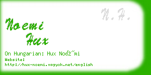 noemi hux business card